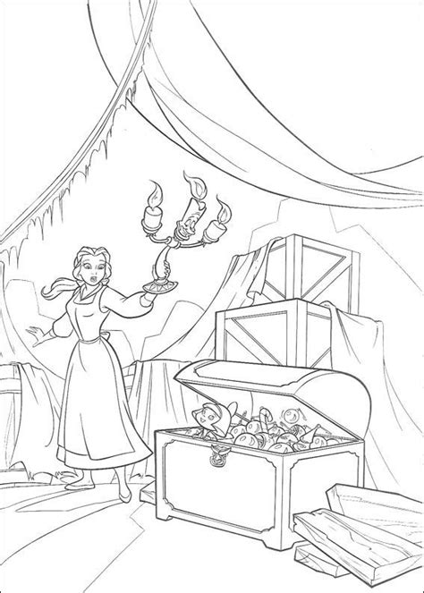 printable beauty   beast coloring pages  kids disney