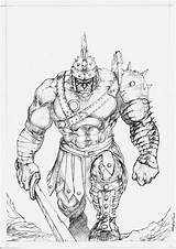 Hulk Gladiator Saintyak sketch template