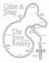 Rosary Coloring Beads Getcolorings Pages Getdrawings sketch template