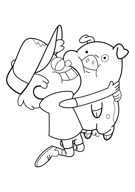 gravity falls coloring pages coloring home