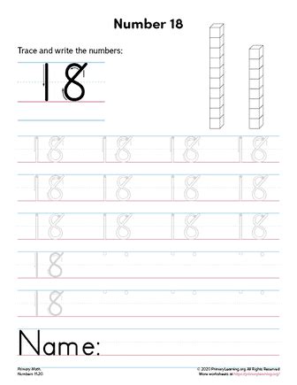 tracing number  primarylearningorg