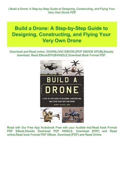 read build  drone  step  step guide  designing constructing  flying