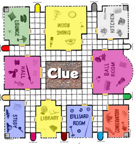 clue game board printable birthday spy detective mystery pertaining