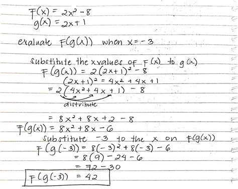 solved  fx    gx   evaluate fgx