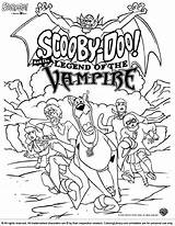 Doo Scooby Coloring Pages Printable Color Cartoon Vampire Sheets Halloween Kids Gang Loon Print Character Books Valentines Colouring Disney Adult sketch template