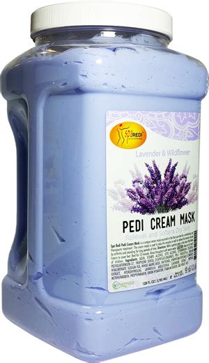 sparedi pedi cream mask lavender wildflower  gallon