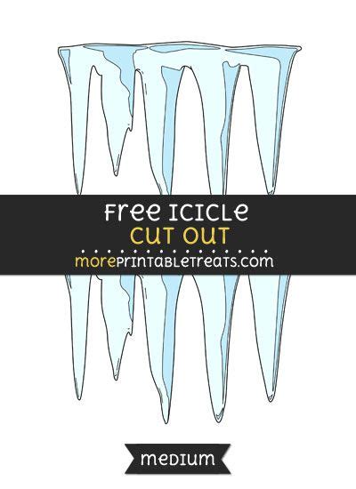 icicle cut  medium size printable book fair icicle cut outs