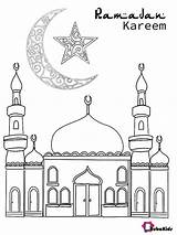 Ramadan Kareem Mosque Crescent Bubakids sketch template