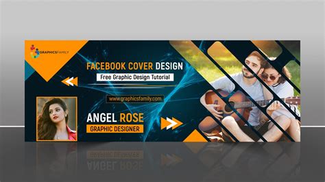 stylish facebook cover  psd template graphicsfamily