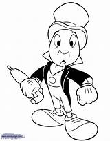 Jiminy Cricket Disneyclips Pinocchio sketch template