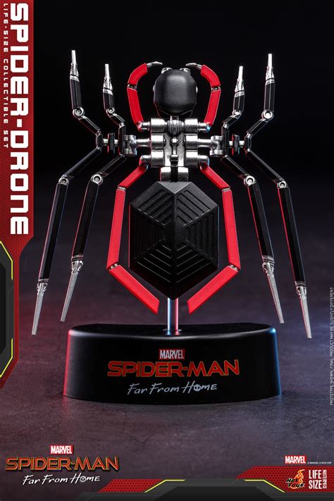 spider man   home life size spider drone set  hot toys  toyark news