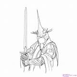 Lord Rings Coloring Pages Lego Nazgul King Witch Draw Lotr Print Drawing Drawings Easy Getcolorings Hobbit Printable Step Evil Visit sketch template