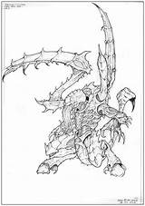 Warhammer Tyranids 40k Lictor Tyranid Polycount Cirillo Creatures sketch template
