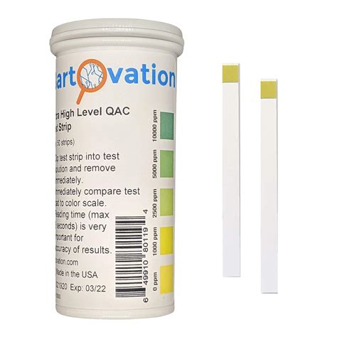buy  high level quaternary ammonium qac multi quat sanitizer test strips   ppm