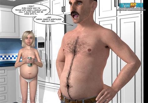 blonde pregnant 3d girl in tight white cartoon sex picture 6