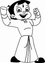Bheem Chota Cartoon Colouring Drawing Coloring Pages Drawings Kids Characters Book Chhota Easy Sheets Sketches Worksheets Awesome Wecoloringpage Mighty Raju sketch template
