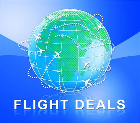 flight deals represents  cost flights  illustration stock illustration illustration