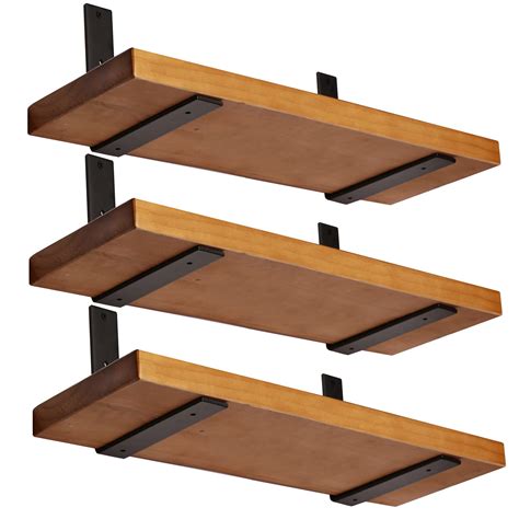 buy rustic shelf bracket   thick heavy duty floating shelf bracket   industrial