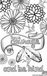 Coloring Teens Courage Pages Kind Printable Book sketch template