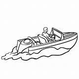 Motorboot Outboard Skizze Illustrationen Einzelfall Malbuch Kontrolliert Vektorillustration Objekt Weißen sketch template