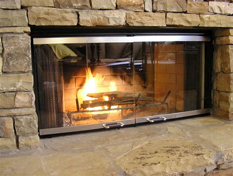 Pin By Kellie Giacchi On Mod Living Room Fireplace Glass Doors Glass