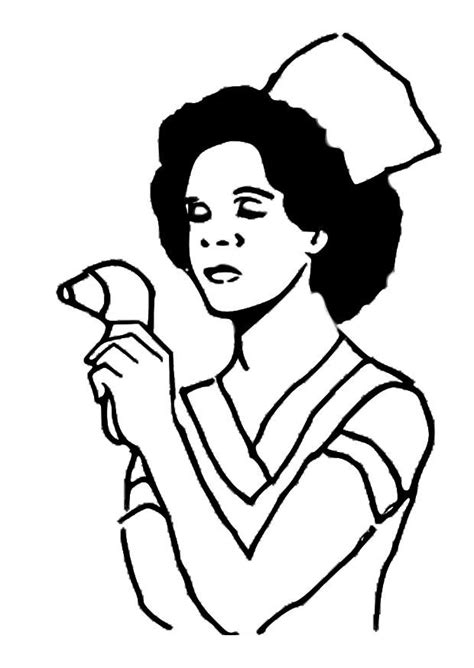 coloring page nurse  printable coloring pages img