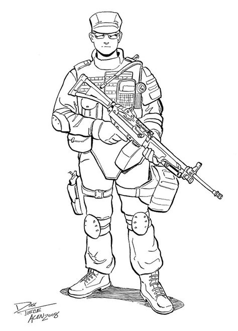 swat guy coloring page printable forze speciali forza