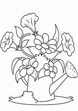 Coloring Pages Easy Flower Garden Print Colouring Book Choose Board Kids sketch template