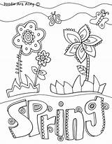 Coloring Seasons Pages Spring Printables Four Season Color Printable Doodles Fall Getcolorings Print Templates Classroom Classroomdoodles Template sketch template