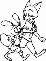 Coloring Bunny Hopps Wilde Wecoloringpage sketch template