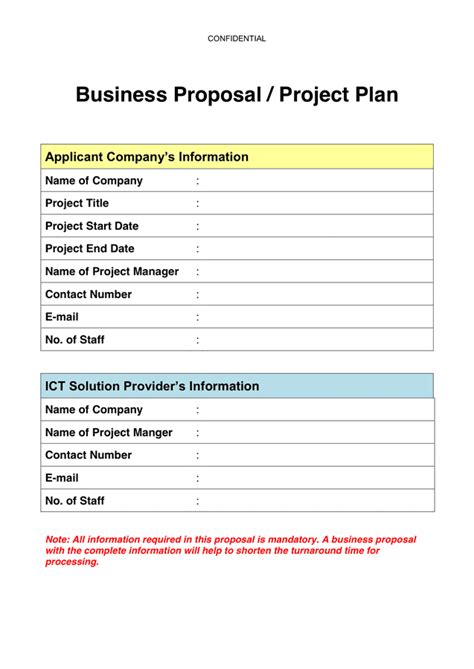 business proposal sample templates  word   formats