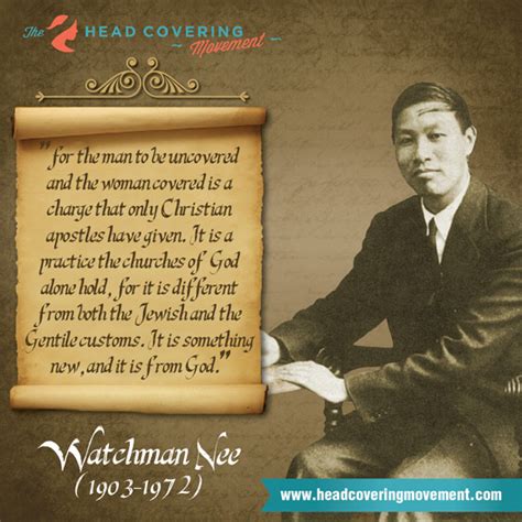 watchman nee quote image   head covering movement