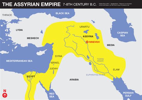 Assyrian Empire Map Visual Unit