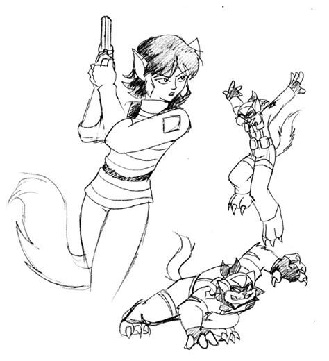 swat kats felina sketch  ty chou  deviantart