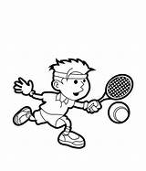 Tennis Coloring Pages Sports Printable Player Play Drawing Kids Sport Color Court Sheets Board Getdrawings Book Choose Results sketch template