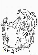 Coloring Pages Valentine Princess Disney Rapunzel Pretty Divyajanani sketch template
