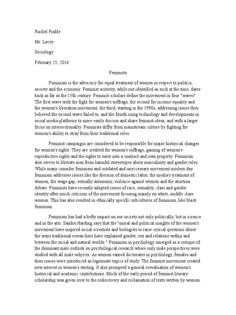 subculture essay feminism ethnicity race and gender