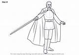 Dooku Wars Count Star Drawing Draw Step Improvements Necessary Complete Make sketch template