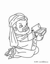 Jesus Coloring Infant Frankincense Gaspar Gives Print Pages Hellokids Three Color sketch template