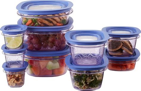 rubbermaid easy find lid premier food storage container purple