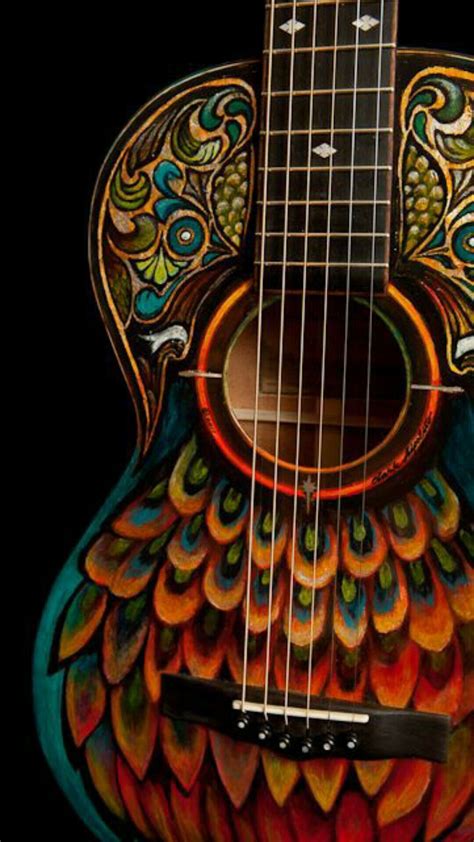 pin  hendie purwiliarto  phone backgrounds  guitar artwork guitar art painted guitar
