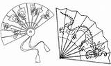 Coloring Pages Fan Chinese Japanese Japan Electric Color Fans Printable Coloriage Japon Drawing Getcolorings Clipart Japonais Therapy Cherry Print Library sketch template