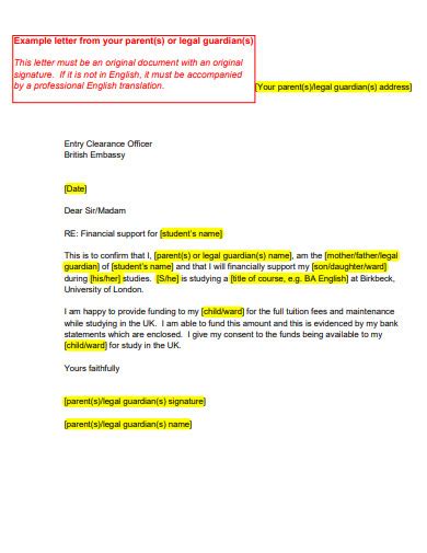 legal guardianship letter   examples format sample examples