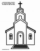 Church Coloring Pages Print Printable Tabernacle Victory Popular Coloringtop sketch template