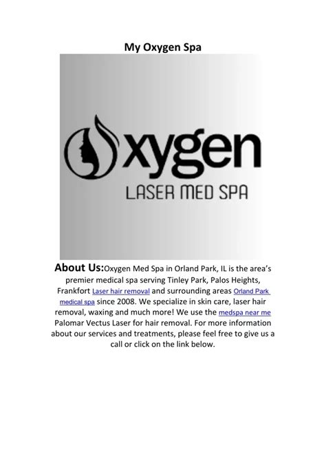 oxygen spa powerpoint    id