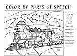 Valentine Train sketch template