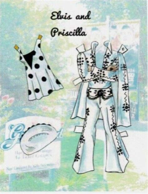 Elvis And Priscilla Presley Paper Dolls By Denise Martinson In 2024