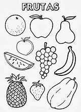 Saludables Imprimir Actividades Preescolar Atividades Fruta Páginas sketch template