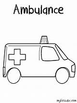Ambulance Printablefreecoloring Coloriage Coloriages sketch template