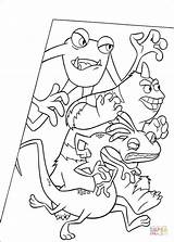 Monsters Inc Coloring Pages Book Randall Boggs Monster Para Colouring Colorear Claws Ward Printable Info Disney Sa Dibujos Monstruos Tegninger sketch template